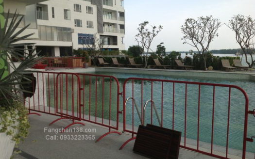 胡志明市出租房屋,钻石岛 – Diamond Island 公寓的房屋出租在胡志明市第二郡,三卧室,视野潮河,很浪漫