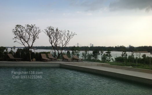 胡志明市出租房屋,钻石岛 – Diamond Island 公寓的房屋出租在胡志明市第二郡,三卧室,视野潮河,很浪漫